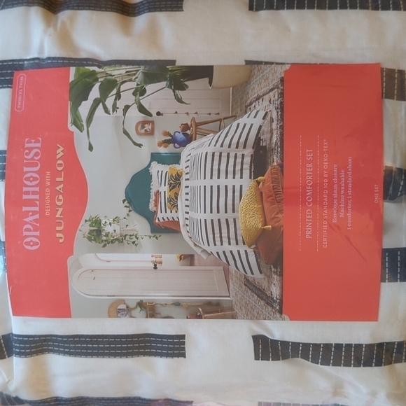 Target OPALHOUSE x JUNGALOW black & white bedspread twin double - Picture 8 of 11